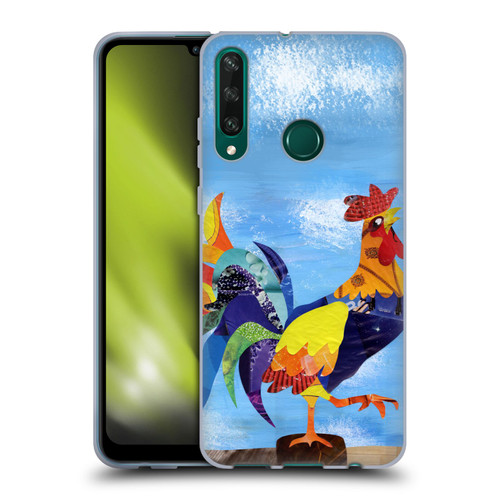 Artpoptart Animals Colorful Rooster Soft Gel Case for Huawei Y6p