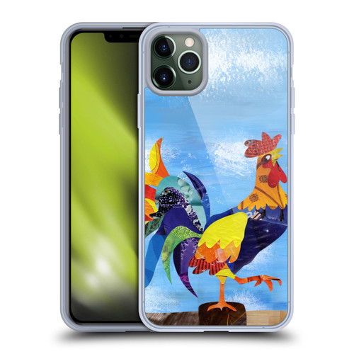 Artpoptart Animals Colorful Rooster Soft Gel Case for Apple iPhone 11 Pro Max