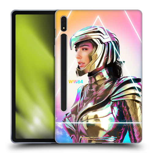 Wonder Woman 1984 80's Graphics Golden Armour 3 Soft Gel Case for Samsung Galaxy Tab S8