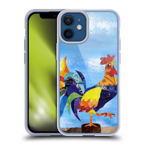 Artpoptart Animals Colorful Rooster Soft Gel Case for Apple iPhone 12 Mini