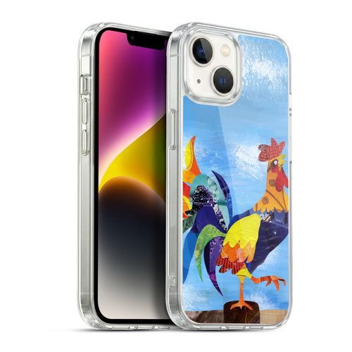 Artpoptart Animals Colorful Rooster Soft Gel Case for Apple iPhone 14