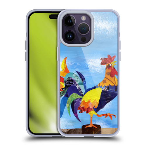 Artpoptart Animals Colorful Rooster Soft Gel Case for Apple iPhone 14 Pro Max
