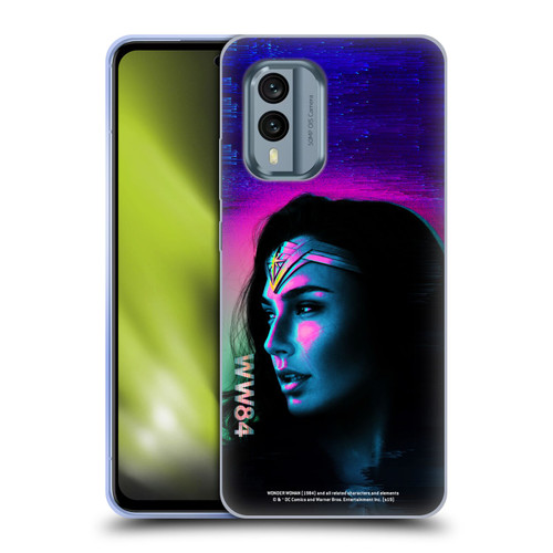 Wonder Woman 1984 80's Graphics Glitch Soft Gel Case for Nokia X30