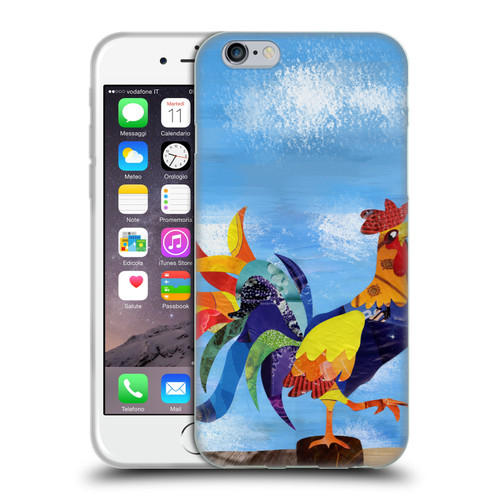 Artpoptart Animals Colorful Rooster Soft Gel Case for Apple iPhone 6 / iPhone 6s