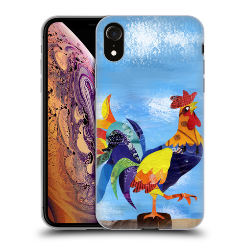Artpoptart Animals Colorful Rooster Soft Gel Case for Apple iPhone XR