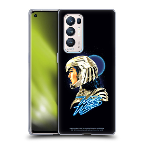 Wonder Woman 1984 80's Graphics Golden Armour 2 Soft Gel Case for OPPO Find X3 Neo / Reno5 Pro+ 5G