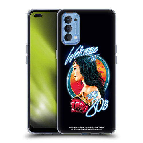 Wonder Woman 1984 80's Graphics Welcome Soft Gel Case for OPPO Reno 4 5G