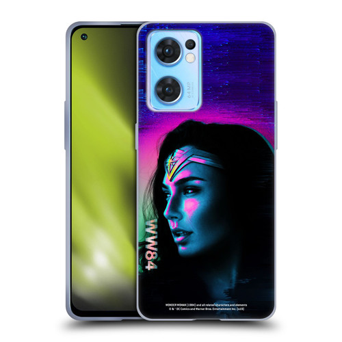 Wonder Woman 1984 80's Graphics Glitch Soft Gel Case for OPPO Reno7 5G / Find X5 Lite