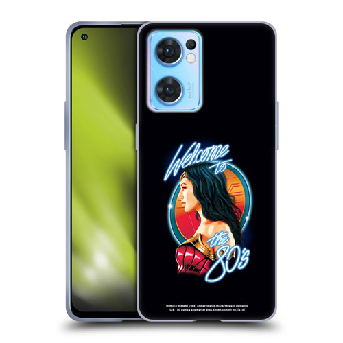 Wonder Woman 1984 80's Graphics Welcome Soft Gel Case for OPPO Reno7 5G / Find X5 Lite