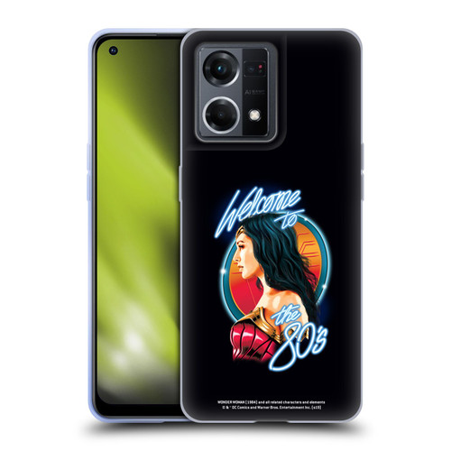 Wonder Woman 1984 80's Graphics Welcome Soft Gel Case for OPPO Reno8 4G