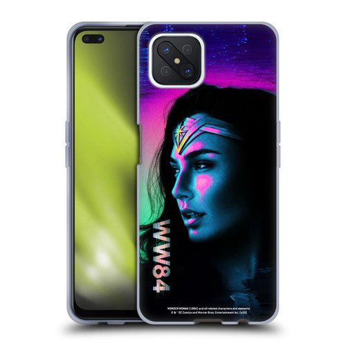 Wonder Woman 1984 80's Graphics Glitch Soft Gel Case for OPPO Reno4 Z 5G