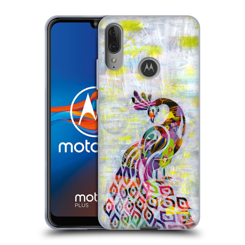 Artpoptart Animals Peacock Soft Gel Case for Motorola Moto E6 Plus
