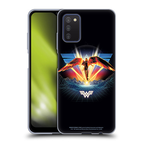 Wonder Woman 1984 80's Graphics Golden Armour Soft Gel Case for Samsung Galaxy A03s (2021)