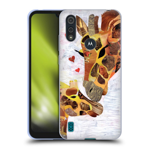 Artpoptart Animals Sweet Giraffes Soft Gel Case for Motorola Moto E6s (2020)