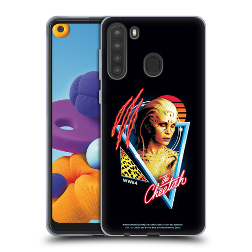 Wonder Woman 1984 80's Graphics The Cheetah Soft Gel Case for Samsung Galaxy A21 (2020)