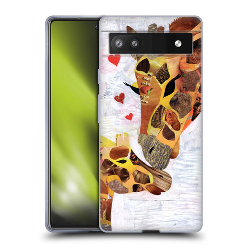 Artpoptart Animals Sweet Giraffes Soft Gel Case for Google Pixel 6a