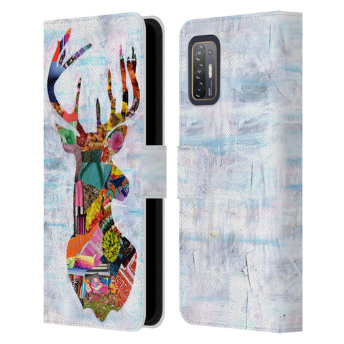 Artpoptart Animals Deer Leather Book Wallet Case Cover For HTC Desire 21 Pro 5G