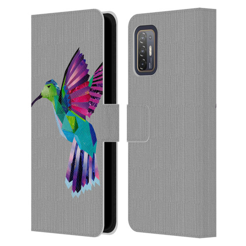 Artpoptart Animals Hummingbird Leather Book Wallet Case Cover For HTC Desire 21 Pro 5G