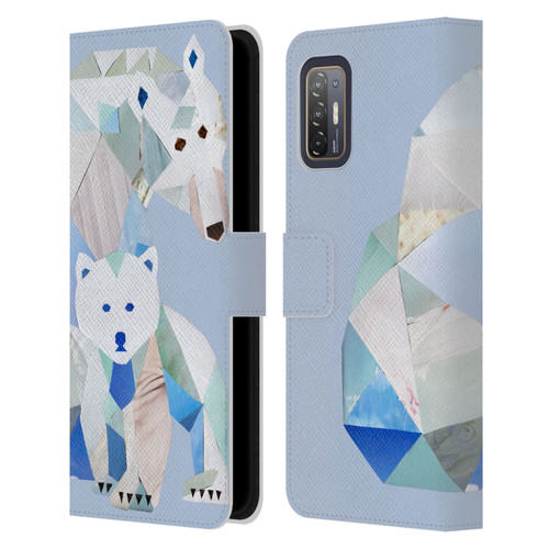 Artpoptart Animals Polar Bears Leather Book Wallet Case Cover For HTC Desire 21 Pro 5G