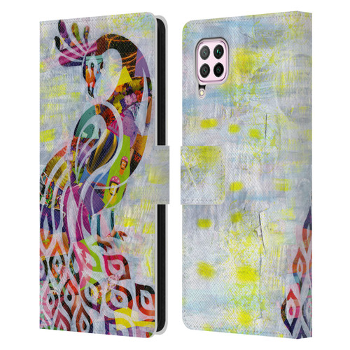 Artpoptart Animals Peacock Leather Book Wallet Case Cover For Huawei Nova 6 SE / P40 Lite