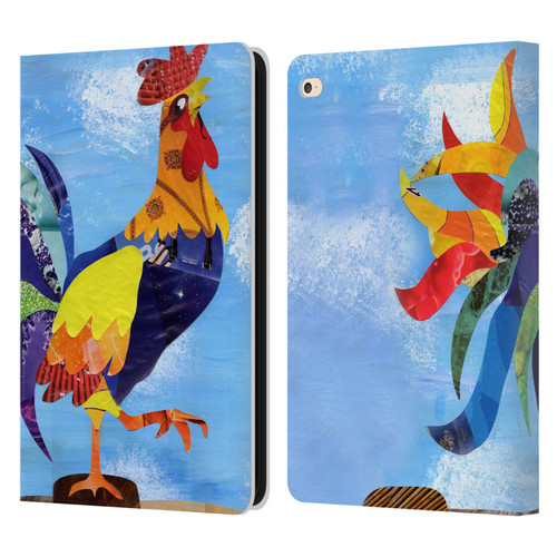Artpoptart Animals Colorful Rooster Leather Book Wallet Case Cover For Apple iPad Air 2 (2014)