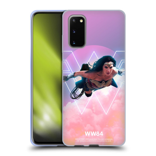 Wonder Woman 1984 80's Graphics Flying Soft Gel Case for Samsung Galaxy S20 / S20 5G