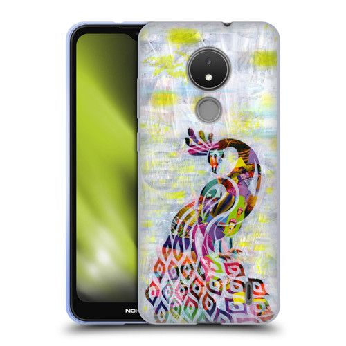 Artpoptart Animals Peacock Soft Gel Case for Nokia C21