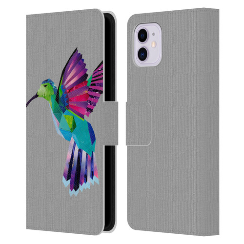 Artpoptart Animals Hummingbird Leather Book Wallet Case Cover For Apple iPhone 11