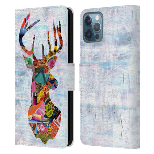 Artpoptart Animals Deer Leather Book Wallet Case Cover For Apple iPhone 12 / iPhone 12 Pro
