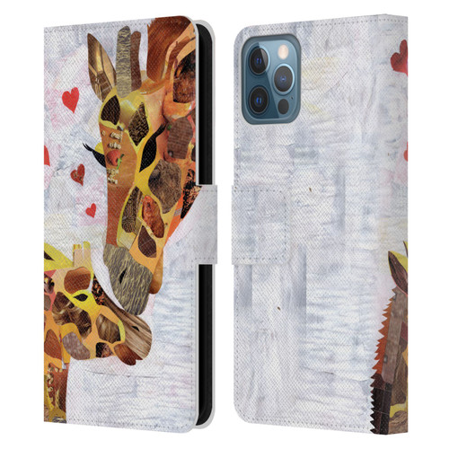 Artpoptart Animals Sweet Giraffes Leather Book Wallet Case Cover For Apple iPhone 12 / iPhone 12 Pro