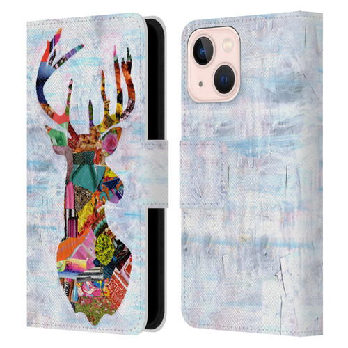 Artpoptart Animals Deer Leather Book Wallet Case Cover For Apple iPhone 13 Mini