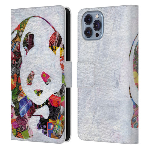 Artpoptart Animals Panda Leather Book Wallet Case Cover For Apple iPhone 14