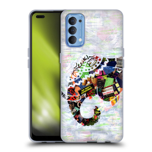 Artpoptart Animals Elephant Soft Gel Case for OPPO Reno 4 5G