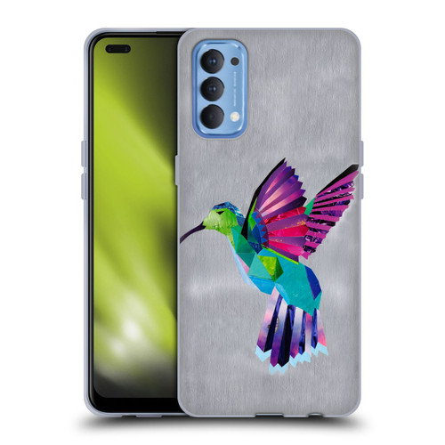 Artpoptart Animals Hummingbird Soft Gel Case for OPPO Reno 4 5G