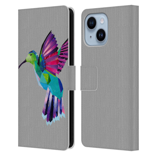 Artpoptart Animals Hummingbird Leather Book Wallet Case Cover For Apple iPhone 14 Plus