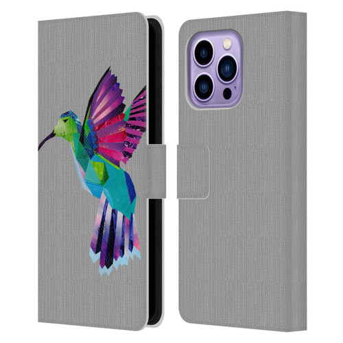 Artpoptart Animals Hummingbird Leather Book Wallet Case Cover For Apple iPhone 14 Pro Max