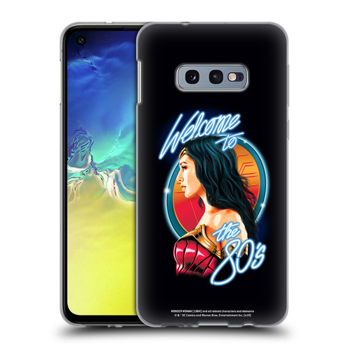 Wonder Woman 1984 80's Graphics Welcome Soft Gel Case for Samsung Galaxy S10e