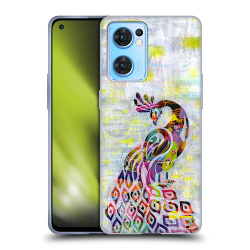 Artpoptart Animals Peacock Soft Gel Case for OPPO Reno7 5G / Find X5 Lite