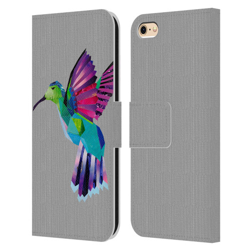 Artpoptart Animals Hummingbird Leather Book Wallet Case Cover For Apple iPhone 6 / iPhone 6s