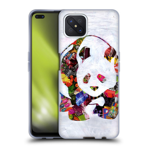 Artpoptart Animals Panda Soft Gel Case for OPPO Reno4 Z 5G