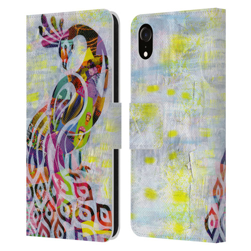 Artpoptart Animals Peacock Leather Book Wallet Case Cover For Apple iPhone XR