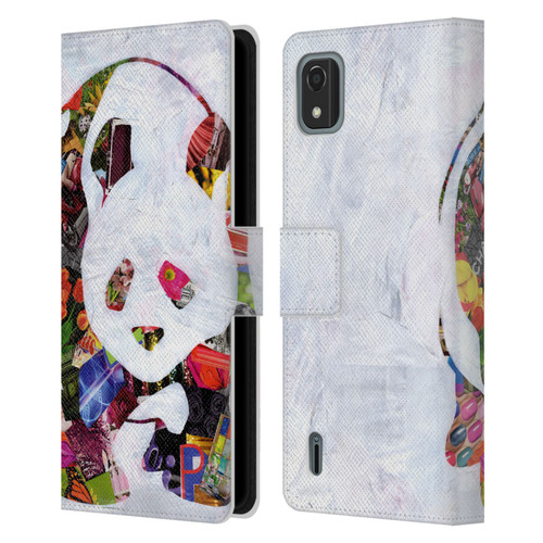 Artpoptart Animals Panda Leather Book Wallet Case Cover For Nokia C2 2nd Edition