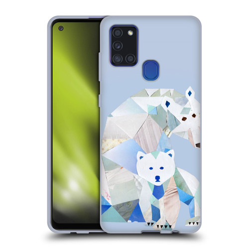Artpoptart Animals Polar Bears Soft Gel Case for Samsung Galaxy A21s (2020)