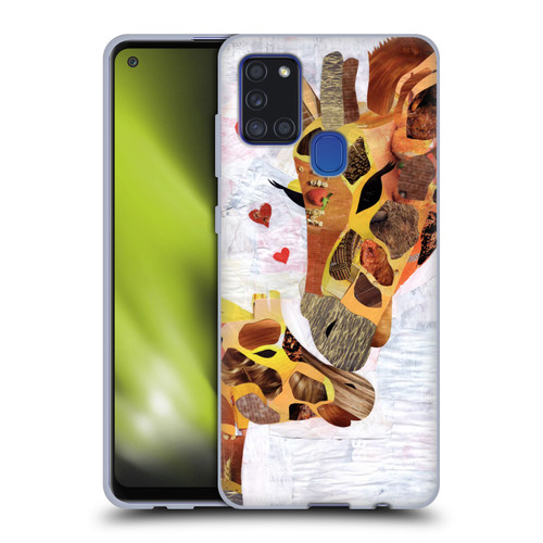 Artpoptart Animals Sweet Giraffes Soft Gel Case for Samsung Galaxy A21s (2020)