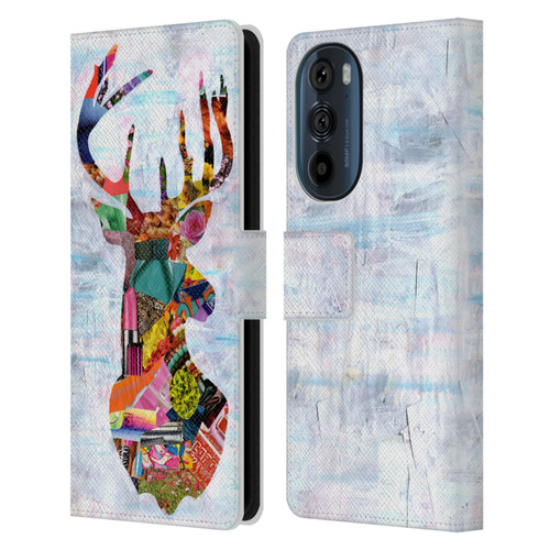 Artpoptart Animals Deer Leather Book Wallet Case Cover For Motorola Edge 30