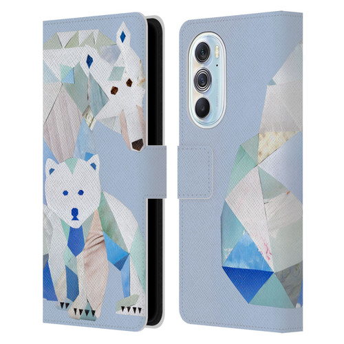 Artpoptart Animals Polar Bears Leather Book Wallet Case Cover For Motorola Edge X30