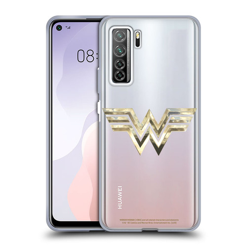 Wonder Woman 1984 Logo Art Gold Soft Gel Case for Huawei Nova 7 SE/P40 Lite 5G