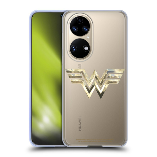 Wonder Woman 1984 Logo Art Gold Soft Gel Case for Huawei P50
