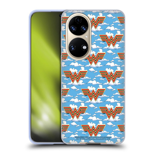 Wonder Woman 1984 Logo Art Retro Pattern 2 Soft Gel Case for Huawei P50