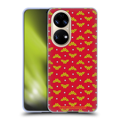 Wonder Woman 1984 Logo Art Retro Pattern Soft Gel Case for Huawei P50